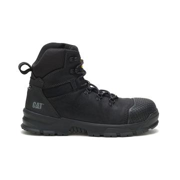 Men's Caterpillar Accomplice X Waterproof Steel Toe Waterproof Boots Black | SG2511VD