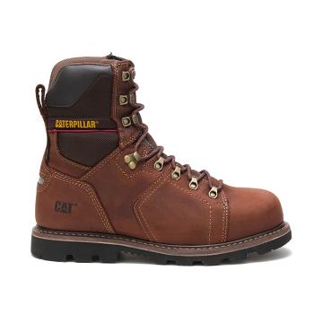 Men's Caterpillar Alaska 2.0 8" Waterproof Thinsulate™ Steel Toe Work Boots Brown | SG2557EX