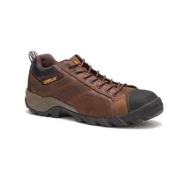 Men's Caterpillar Argon Composite Toe Walking Shoes Coffee | SG2706RW