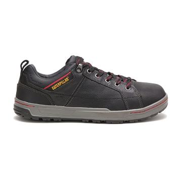 Men's Caterpillar Brode Steel Toe Work Shoes Black | SG2736KI