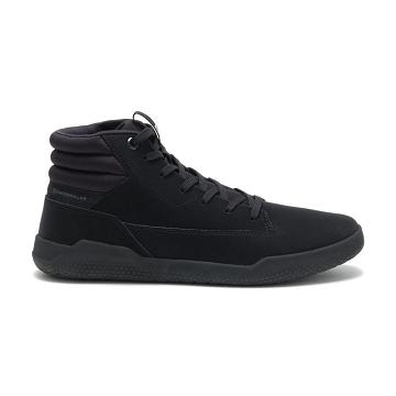 Men's Caterpillar CODE Hex Hi Sneakers Black | SG2643FM