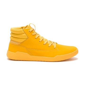Men's Caterpillar CODE Hex Hi Sneakers Yellow | SG2642GL