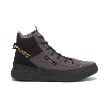 Men's Caterpillar CODE Hex Hi Utility Sneakers Purple | SG2673PQ