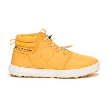 Men's Caterpillar CODE Scout Mid Sneakers Yellow | SG2647PQ