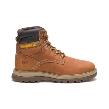 Men's Caterpillar Fairbanks Work Boots Brown | SG2575AP