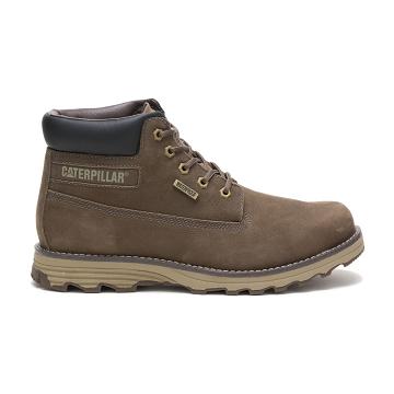 Men's Caterpillar Founder Waterproof Thinsulate™ Work Boots Khaki | SG2525OR