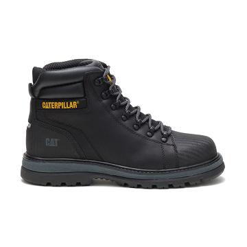 Men's Caterpillar Foxfield Steel Toe Safety Boots Black | SG2408CE