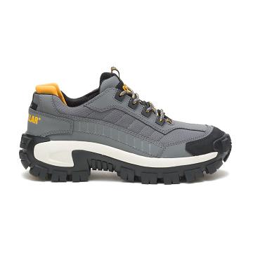 Men's Caterpillar Invader Steel Toe Work Shoes Grey | SG2749TV