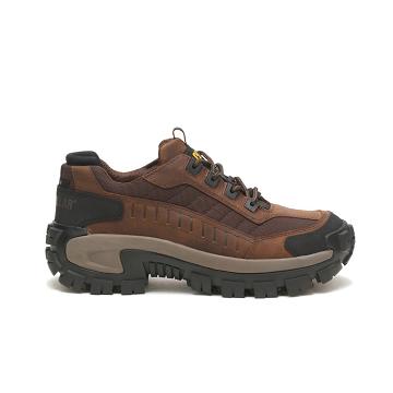 Men's Caterpillar Invader Steel Toe Work Shoes Coffee | SG2750RW