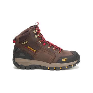 Men's Caterpillar Navigator Waterproof Sneaker Boots Brown | SG2462ZG