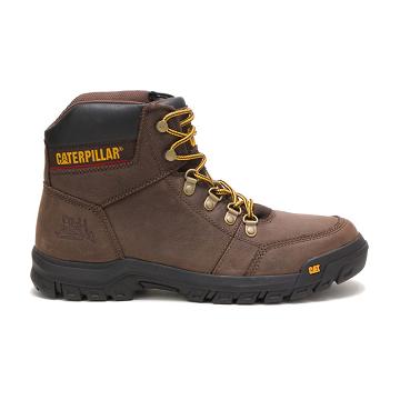Men's Caterpillar Outline Safety Boots Brown | SG2364FM