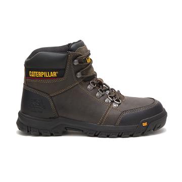 Men's Caterpillar Outline Steel Toe Work Boots Grey | SG2562BC