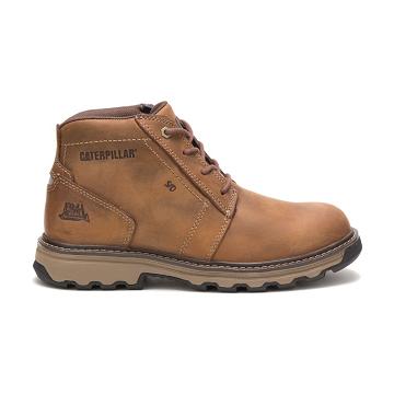 Men's Caterpillar Parker Work Boots Brown | SG2559QZ