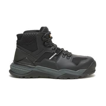 Men's Caterpillar Provoke Mid Waterproof Alloy Toe Safety Boots Grey | SG2421OR