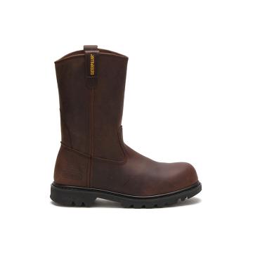 Men's Caterpillar Revolver Steel Toe Work Boots Brown | SG2444SO