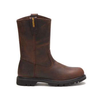 Men's Caterpillar Revolver Work Boots Brown | SG2442FM