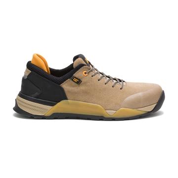 Men's Caterpillar Sprint Suede Alloy Toe Work Shoes Brown | SG2744PQ