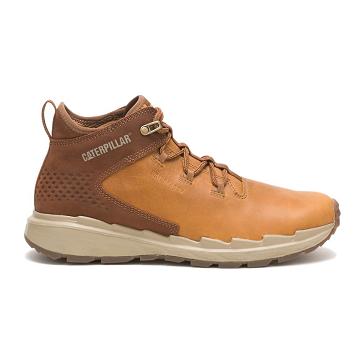 Men's Caterpillar Stratify Waterproof Work Boots Brown | SG2524PQ