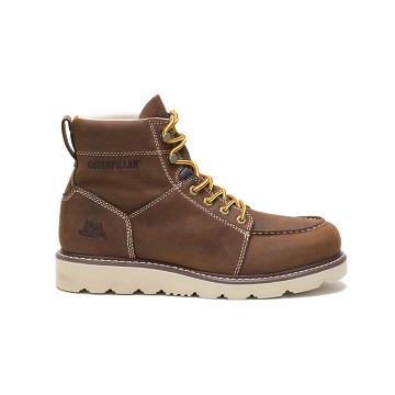 Men's Caterpillar Tradesman Work Boots Brown | SG2566ZG