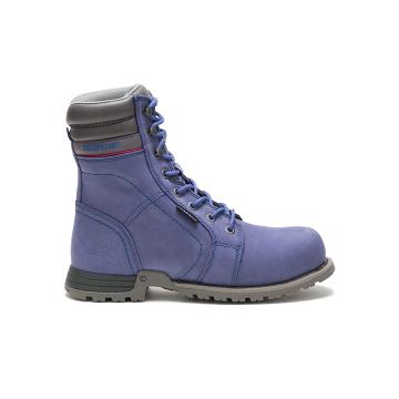 Women's Caterpillar Echo Waterproof Steel Toe Safety Boots Purple | SG2772OR