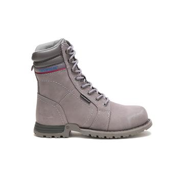 Women's Caterpillar Echo Waterproof Steel Toe Safety Boots Grey | SG2773IS