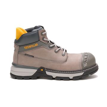 Women's Caterpillar Excavator Superlite Waterproof Carbon Composite Toe Safety Boots Beige | SG2779WY