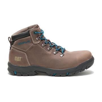Women's Caterpillar Mae Steel Toe Waterproof Safety Boots Taupe | SG2766GL