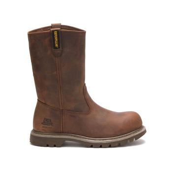 Women's Caterpillar Revolver Steel Toe Work Boots Brown | SG2791IS