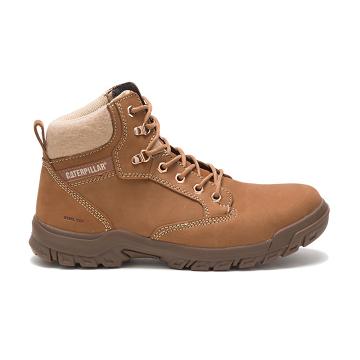 Women's Caterpillar Tess Steel Toe Work Boots Brown | SG2831ZG